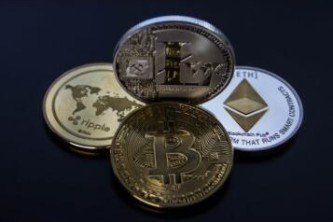 Cutting-edge mining farm with rows of efficient mining rigs working under optimal conditions